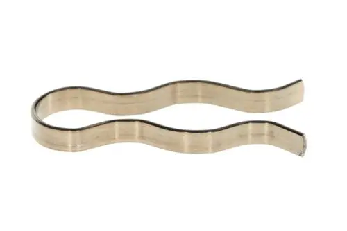 Federstecker von Bosch in geschwungener Metallform, geeignet zur Befestigung oder Verbindung von mechanischen Komponenten.